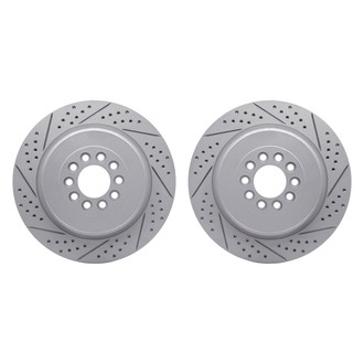 R1 Concepts® - Drilled and Slotted Front Brake Rotor Set