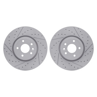 R1 Concepts® - Drilled and Slotted Front Brake Rotor Set