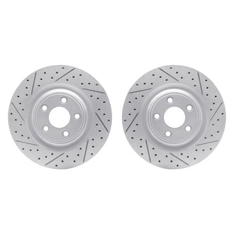 R1 Concepts® - Drilled and Slotted Rear Brake Rotor Set