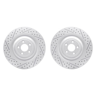 R1 Concepts® - Drilled and Slotted Rear Brake Rotor Set