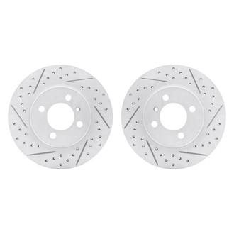 R1 Concepts® - Drilled and Slotted Front Brake Rotor Set