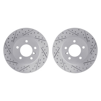 R1 Concepts® - Drilled and Slotted Front Brake Rotor Set