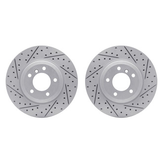 R1 Concepts® - Drilled and Slotted Front Brake Rotor Set