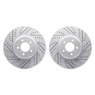 R1 Concepts® - Drilled and Slotted Front Brake Rotor Set