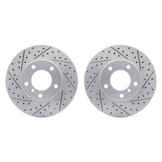 R1 Concepts® - Drilled and Slotted Front Brake Rotor Set