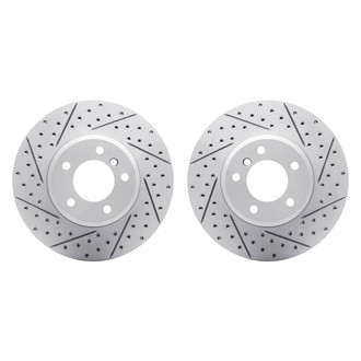R1 Concepts® - Drilled and Slotted Front Brake Rotor Set
