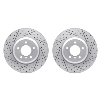 R1 Concepts® - Drilled and Slotted Front Brake Rotor Set