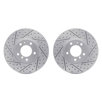 R1 Concepts® - Drilled and Slotted Front Brake Rotor Set