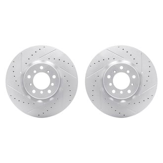 R1 Concepts® - Drilled and Slotted Front Brake Rotor Set
