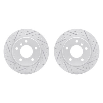 R1 Concepts® - Drilled and Slotted Rear Brake Rotor Set