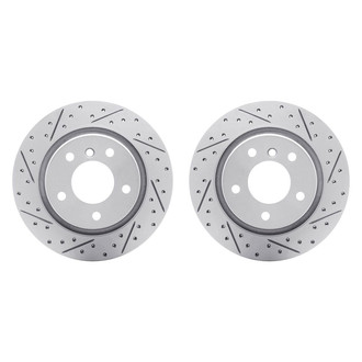 R1 Concepts® - Drilled and Slotted Rear Brake Rotor Set