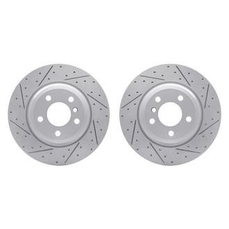 R1 Concepts® - Drilled and Slotted Rear Brake Rotor Set