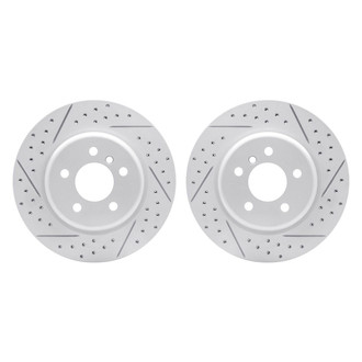 R1 Concepts® - Drilled and Slotted Rear Brake Rotor Set