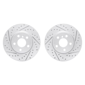 R1 Concepts® - Drilled and Slotted Front Brake Rotor Set