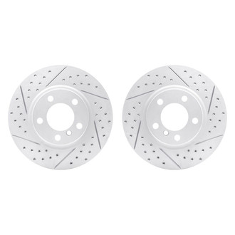 R1 Concepts® - Drilled and Slotted Front Brake Rotor Set