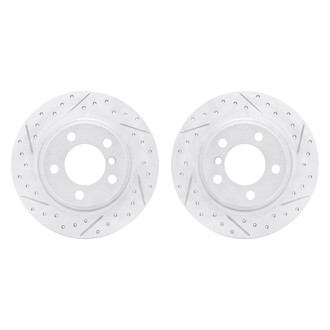 R1 Concepts® - Drilled and Slotted Rear Brake Rotor Set