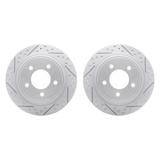 R1 Concepts® - Drilled and Slotted Rear Brake Rotor Set