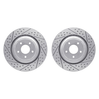 R1 Concepts® - Drilled and Slotted Front Brake Rotor Set