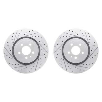 R1 Concepts® - Drilled and Slotted Front Brake Rotor Set