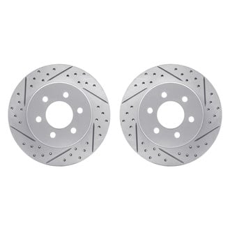 R1 Concepts® - Drilled and Slotted Front Brake Rotor Set