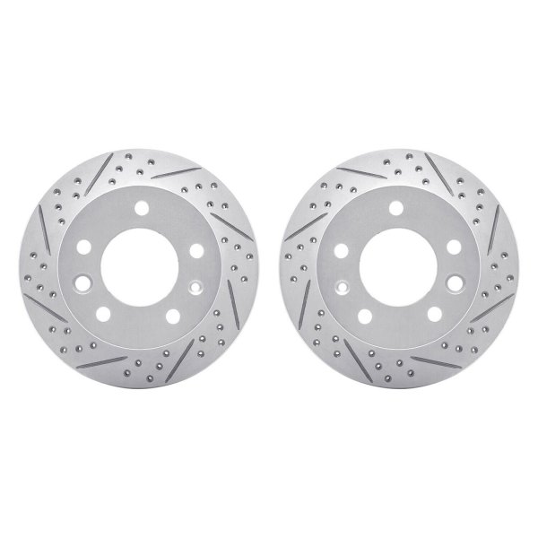 R1 Concepts® - Drilled and Slotted Front Brake Rotor Set