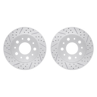 R1 Concepts® - Drilled and Slotted Rear Brake Rotor Set