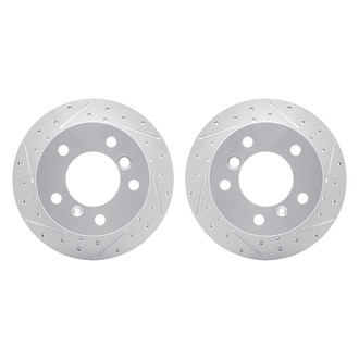 R1 Concepts® - Drilled and Slotted Rear Brake Rotor Set