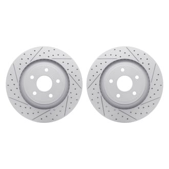 R1 Concepts® - Drilled and Slotted Front Brake Rotor Set