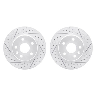 R1 Concepts® - Drilled and Slotted Front Brake Rotor Set