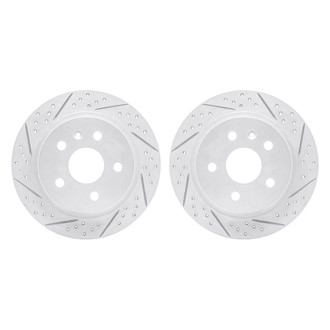 R1 Concepts® - Drilled and Slotted Rear Brake Rotor Set