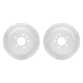 R1 Concepts® - Drilled and Slotted Rear Brake Rotor Set
