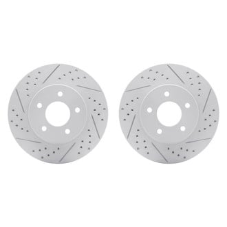 R1 Concepts® - Drilled and Slotted Front Brake Rotor Set