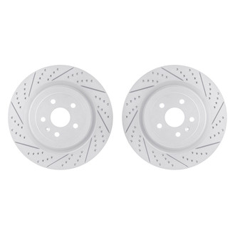 R1 Concepts® - Drilled and Slotted Rear Brake Rotor Set