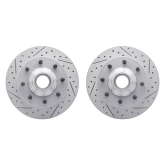 R1 Concepts® - Drilled and Slotted Front Brake Rotor Set
