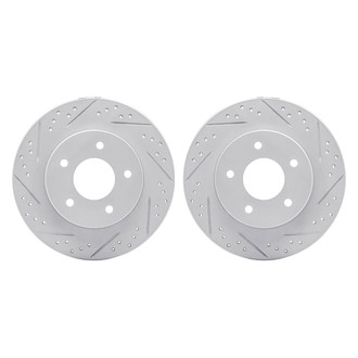 R1 Concepts® - Drilled and Slotted Rear Brake Rotor Set