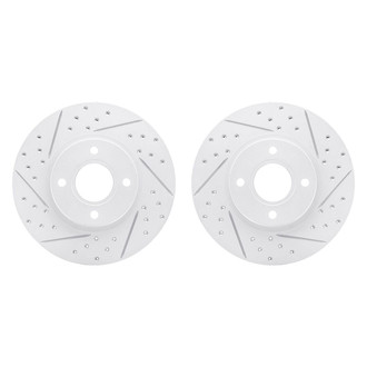 R1 Concepts® - Drilled and Slotted Front Brake Rotor Set