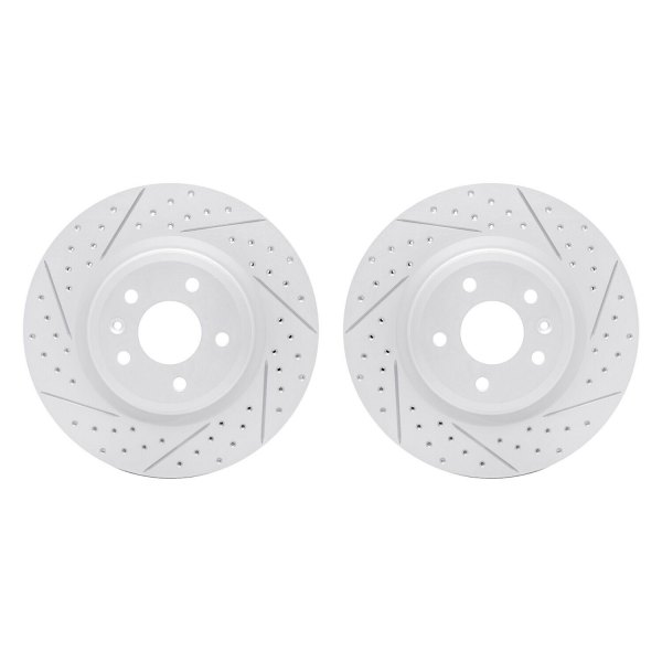 R1 Concepts® - Drilled and Slotted Front Brake Rotor Set