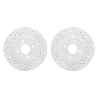 R1 Concepts® - Drilled and Slotted Front Brake Rotor Set