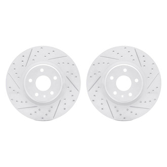 R1 Concepts® - Drilled and Slotted Front Brake Rotor Set