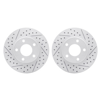 R1 Concepts® - Drilled and Slotted Front Brake Rotor Set