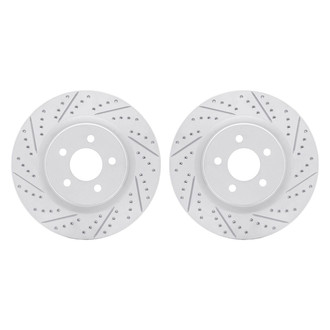 R1 Concepts® - Drilled and Slotted Front Brake Rotor Set