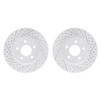 R1 Concepts® - Drilled and Slotted Front Brake Rotor Set