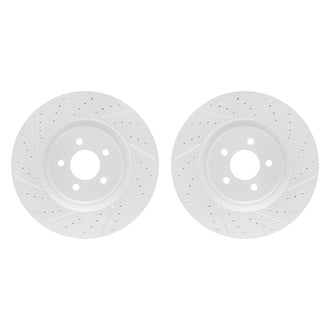 R1 Concepts® - Drilled and Slotted Front Brake Rotor Set