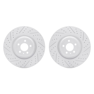 R1 Concepts® - Drilled and Slotted Front Brake Rotor Set