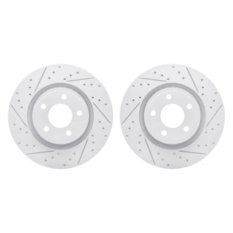 R1 Concepts® - Drilled and Slotted Front Brake Rotor Set