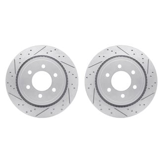 R1 Concepts® - GEO-Carbon™ Drilled and Slotted Rear Brake Rotor Set