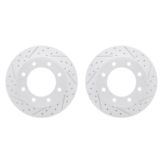 R1 Concepts® - GEO-Carbon™ Drilled and Slotted Rear Brake Rotor Set