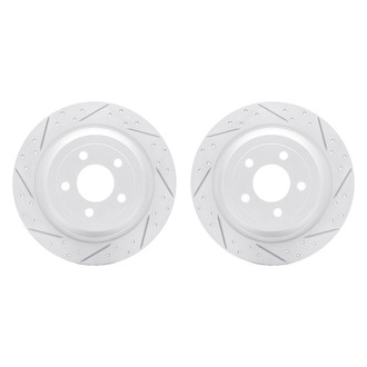 R1 Concepts® - Drilled and Slotted Rear Brake Rotor Set