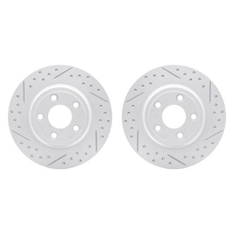 R1 Concepts® - Drilled and Slotted Rear Brake Rotor Set