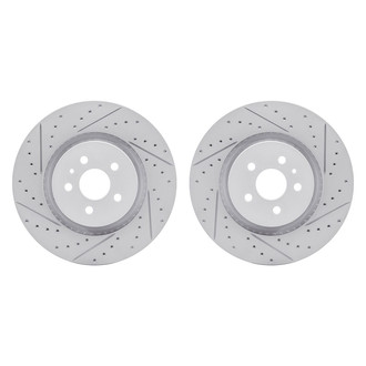 R1 Concepts® - Drilled and Slotted Disc Brake Rotor Set